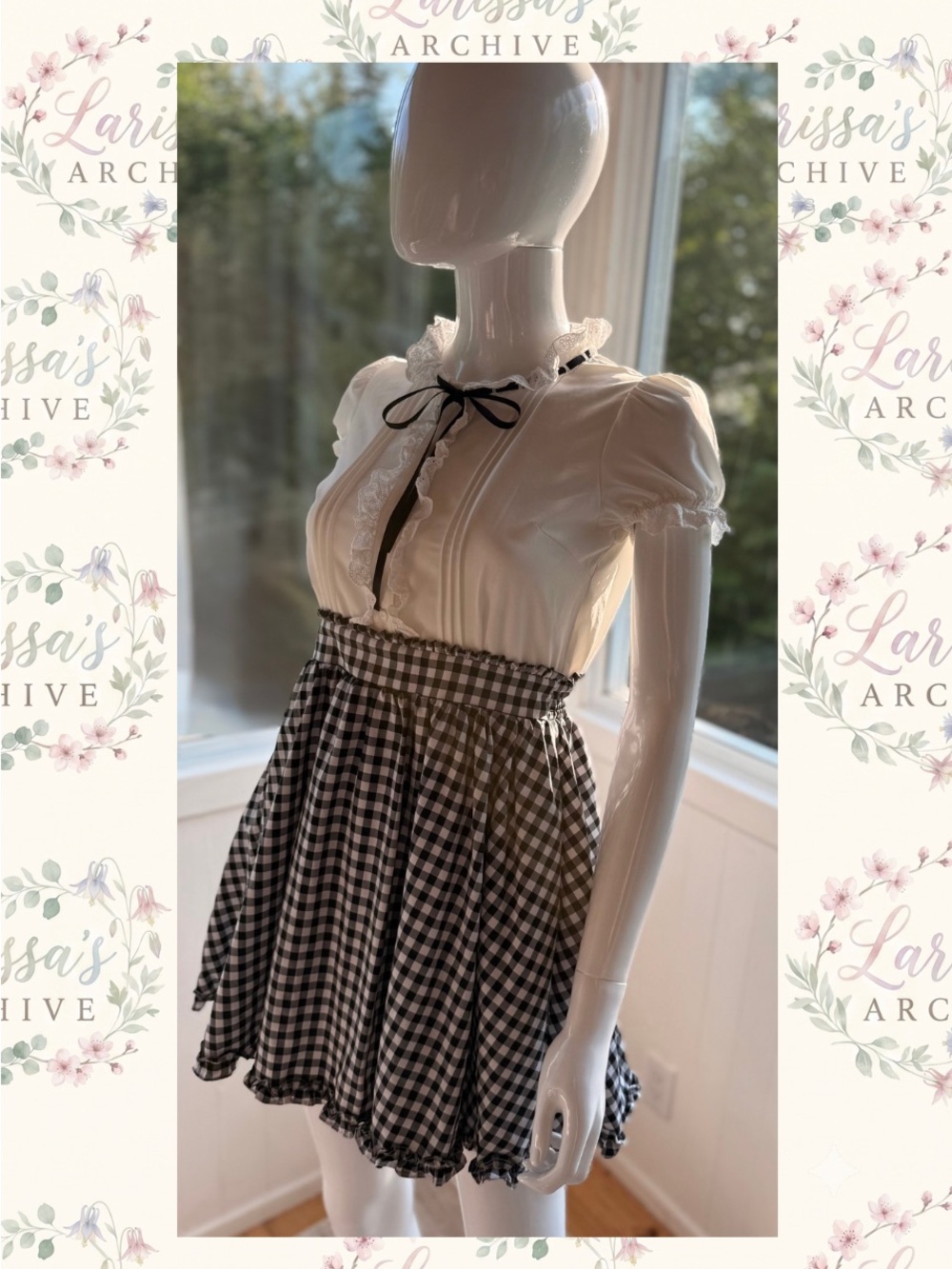 Ank Rouge | S/S 2017 Gingham Docking Dress | Size JPN M (Western XXS/XS)